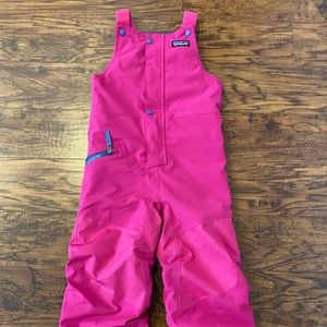 Patagonia Pink Snow Pile Bibs